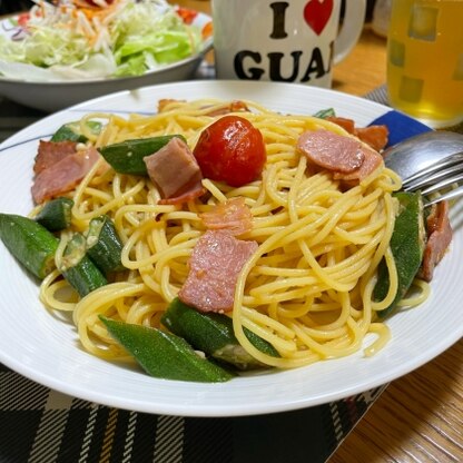 夏らしく美味しいパスタが出来上がりました！素敵なレシピ教えてくださりありがとうございます^ ^